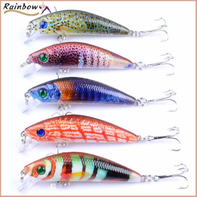 Mồi Câu Cá Giả Bằng Nhựa Cứng Mắt 3D 7cm 8.2g