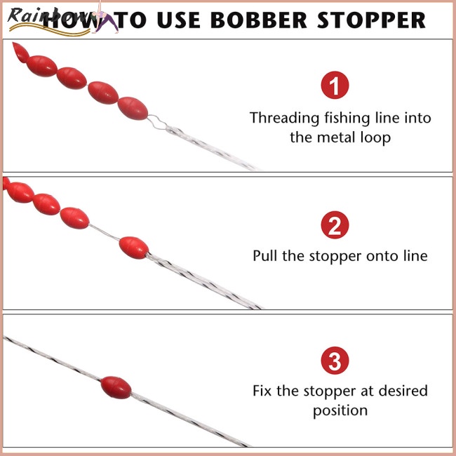 Set 300 Phao Câu Cá Bằng Cao Su Hình Oval Nhiều Màu Sắc