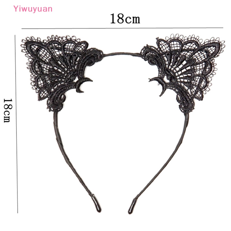 Cài Tóc Tai Mèo Phối Ren Thời Trang Cho Nữ