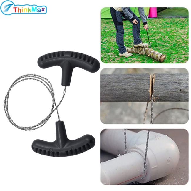 Thinkmax!!Dây Cưa Cầm Tay Mini Bằng Thép Đa Năng Bỏ Túi Dùng Khi Đi Cắm Trại