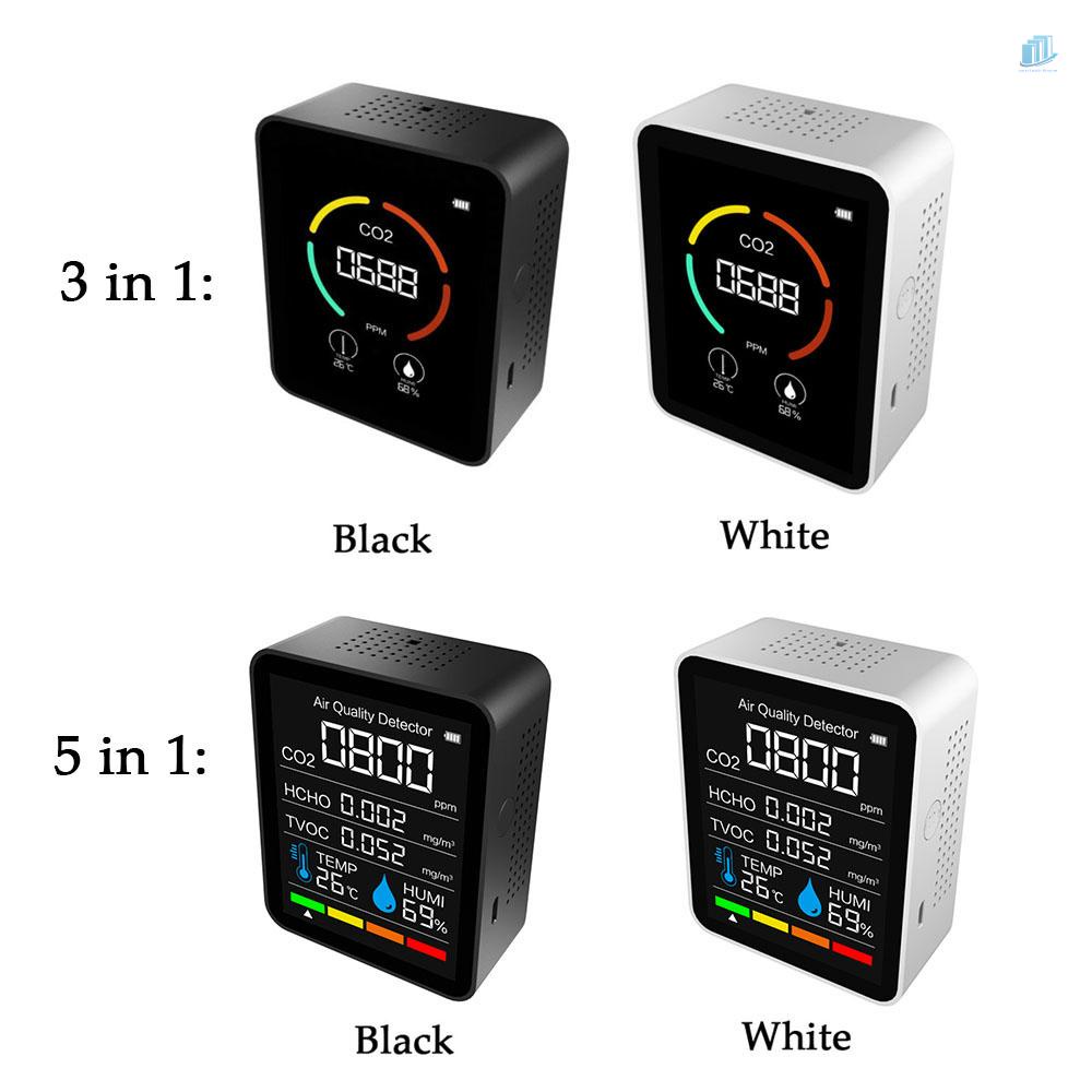 Máy Đo Độ Ẩm Không Khí Trong Nhà / Văn Phòng / Xe Hơi Bằng Ứng Dụng BT 5 Trong 1 (s2mwvn) Co2M Carbon Dioxide