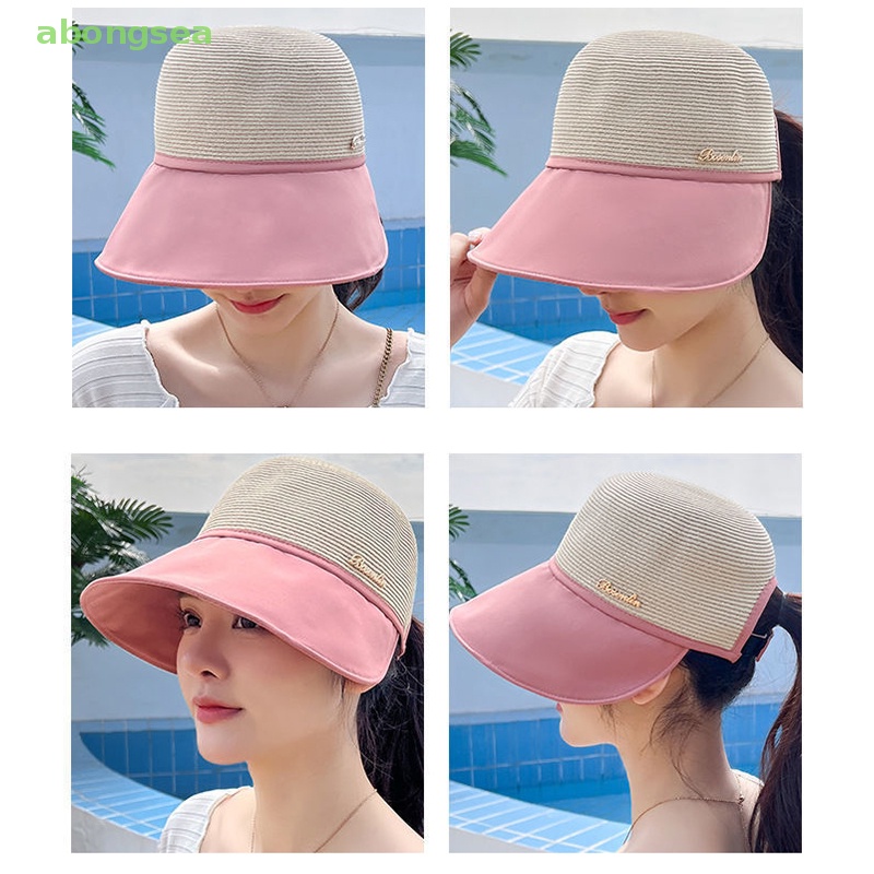 Mũ Cói Rộng Vành Chống Nắng Tia UV Thoáng Khí Thời Trang Đi Biển Mùa Hè Cho Nữ