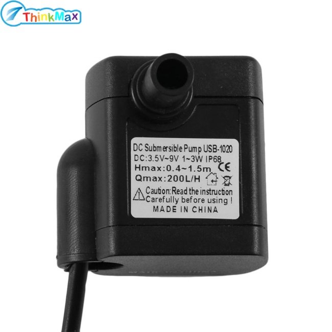 Thinkmax Máy Bơm Nước Chìm Mini 3W USB-1020 DC3.5V-9V Cho Bể Cá