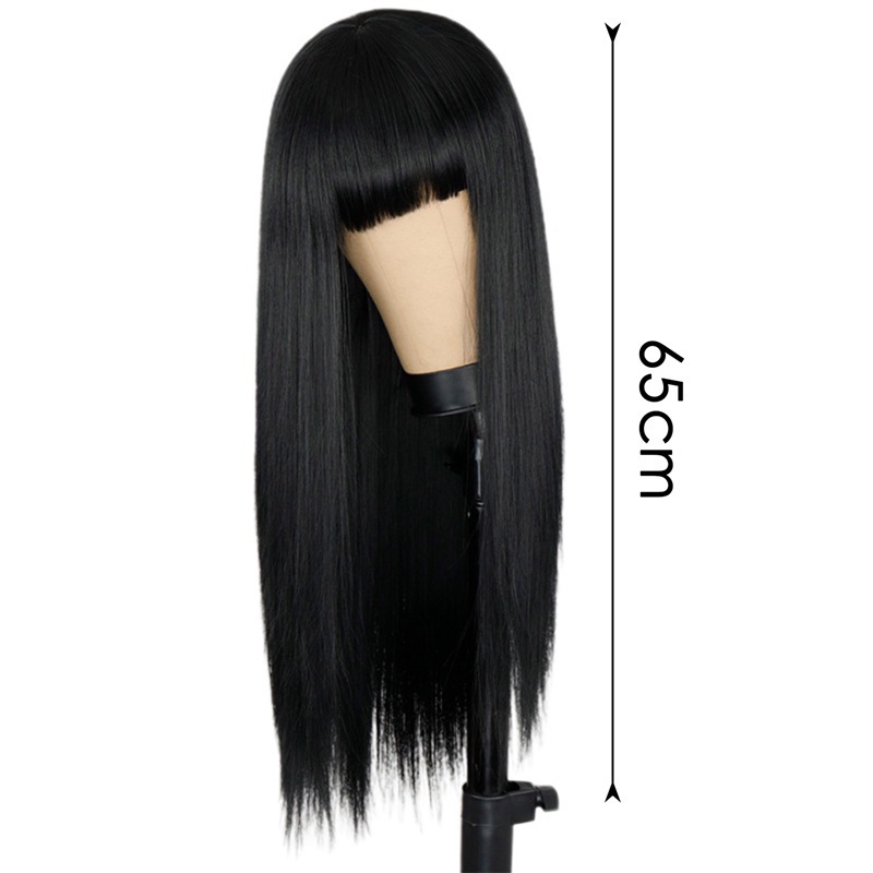 Tóc Giả Thẳng Dài 65cm Chịu Nhiệt Cao Dùng Để Hóa Trang