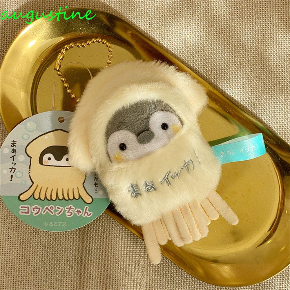 Móc Khóa Hình Chim Cánh Cụt Nhồi Bông Hoạt Hình Dễ Thương
