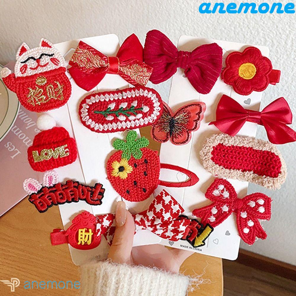 Bộ Kẹp Tóc Dệt Kim Hình Hoa Bướm Nhân Vật Hoạt Hình Phong Cách Trung Hoa Thời Trang Cho Bé Gái