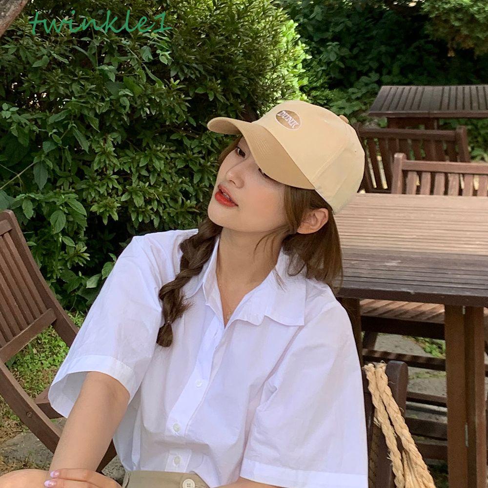 Mũ Lưỡi Trai Thêu Chữ Phối Màu Cá Tính Thời Trang Phong Cách Hàn Quốc Cho Nữ