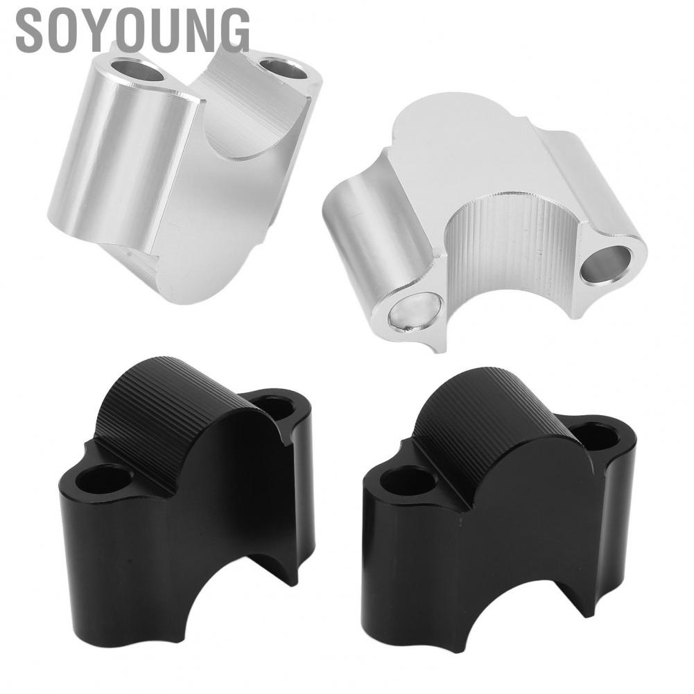Soyoung 7/8in Handlebar Risers  Dirt Bike Handlebar Mount Clamp Wearproof Universal  for TRX450 TRX400 TRX350