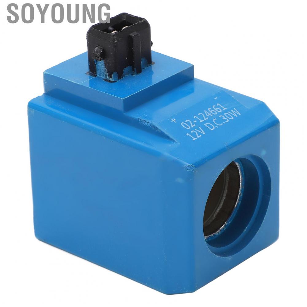 Soyoung 02‑124661   Aging Durable Solenoid Coil Round Pin Solenoid Coil  for Excavator