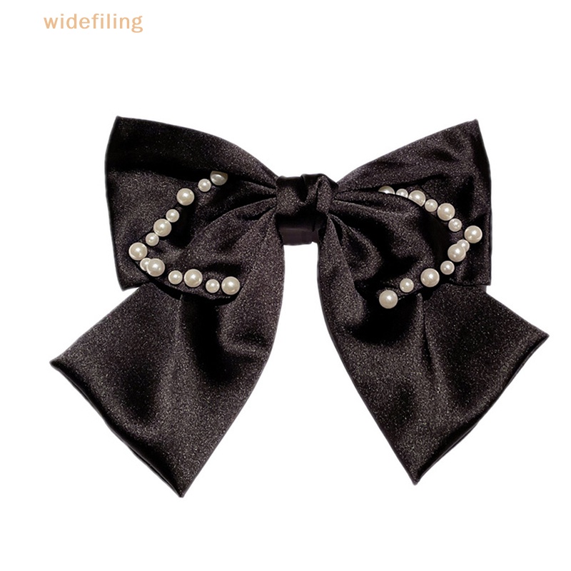 Kẹp Tóc Đính Nơ Ruy Băng Màu Trơn Đơn Giản Thời Trang