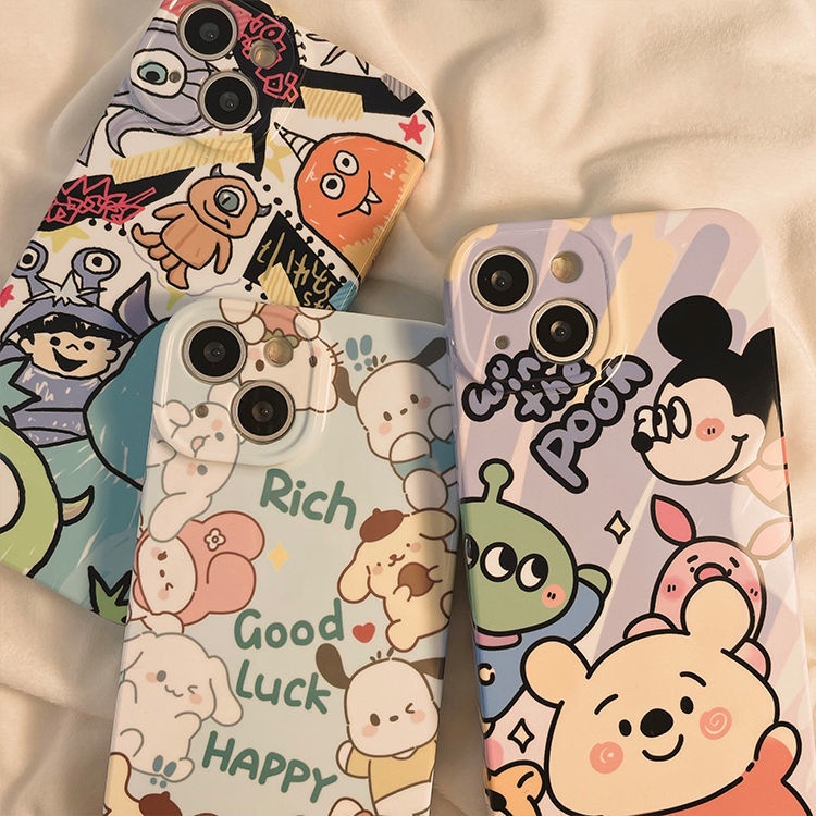 Ốp Điện Thoại Chống Sốc Hình Gấu Pooh Cho iPhone13 11 1214pro 3NRC max78