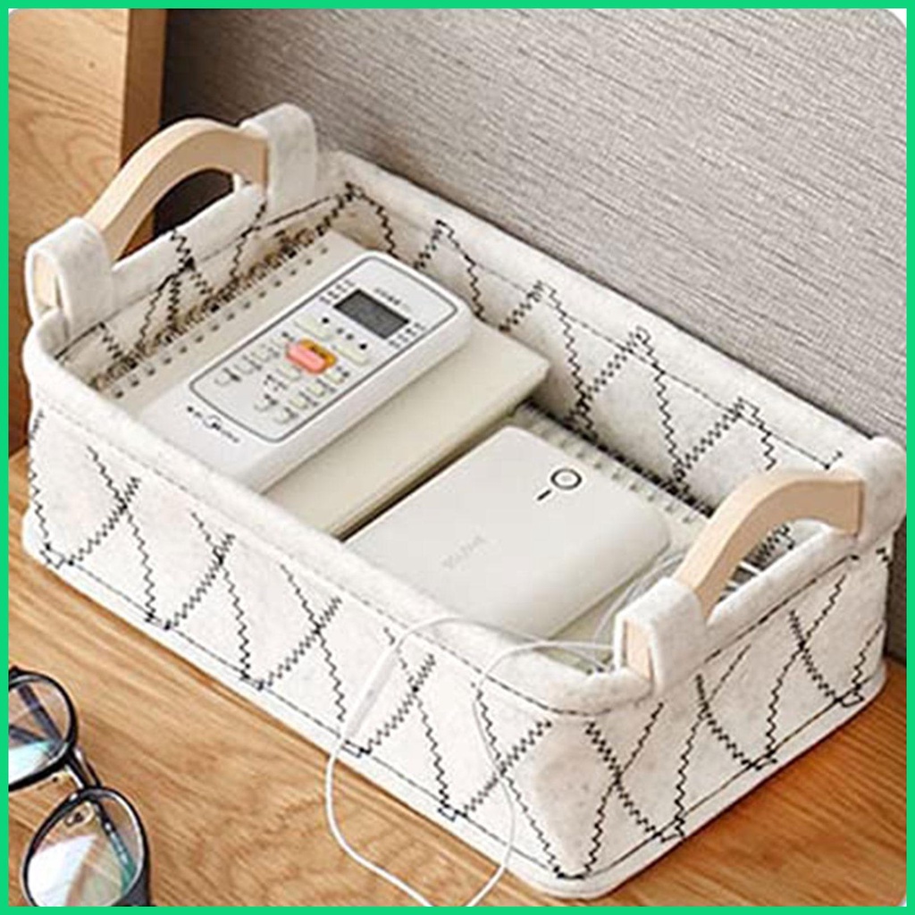 Set 3 Giỏ Nỉ Đựng Đồ Cỡ Lớn Có Tay Cầm Thoải Mái Dễ Sử Dụng