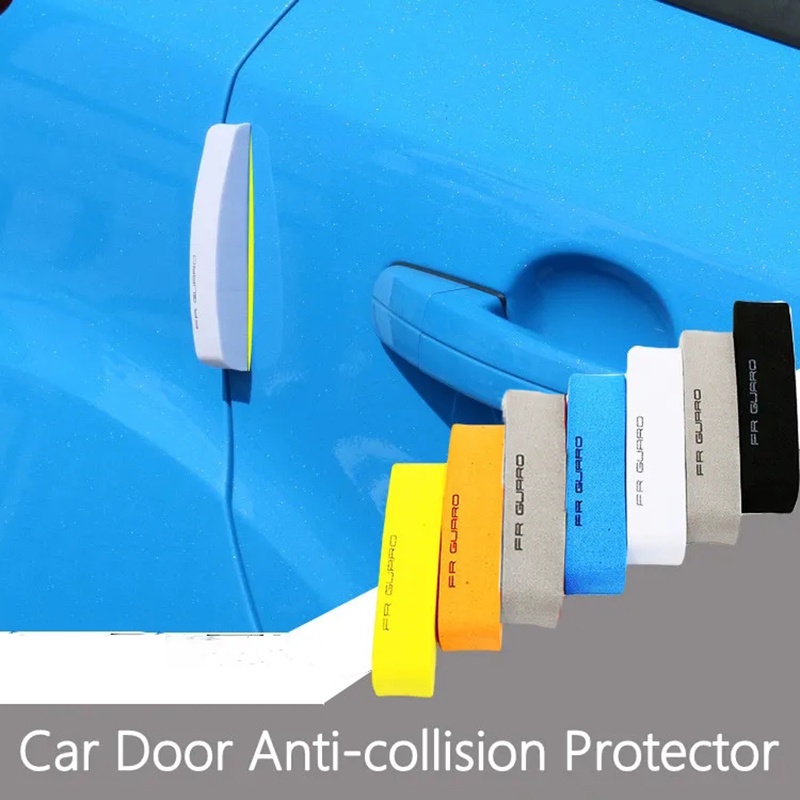 Bộ 4 Miếng Dán Xốp Dày Dặn Chống Trầy Chống Va Chạm Chống Mưa Dùng Để Trang Trí Cửa Xe Hơi DIY