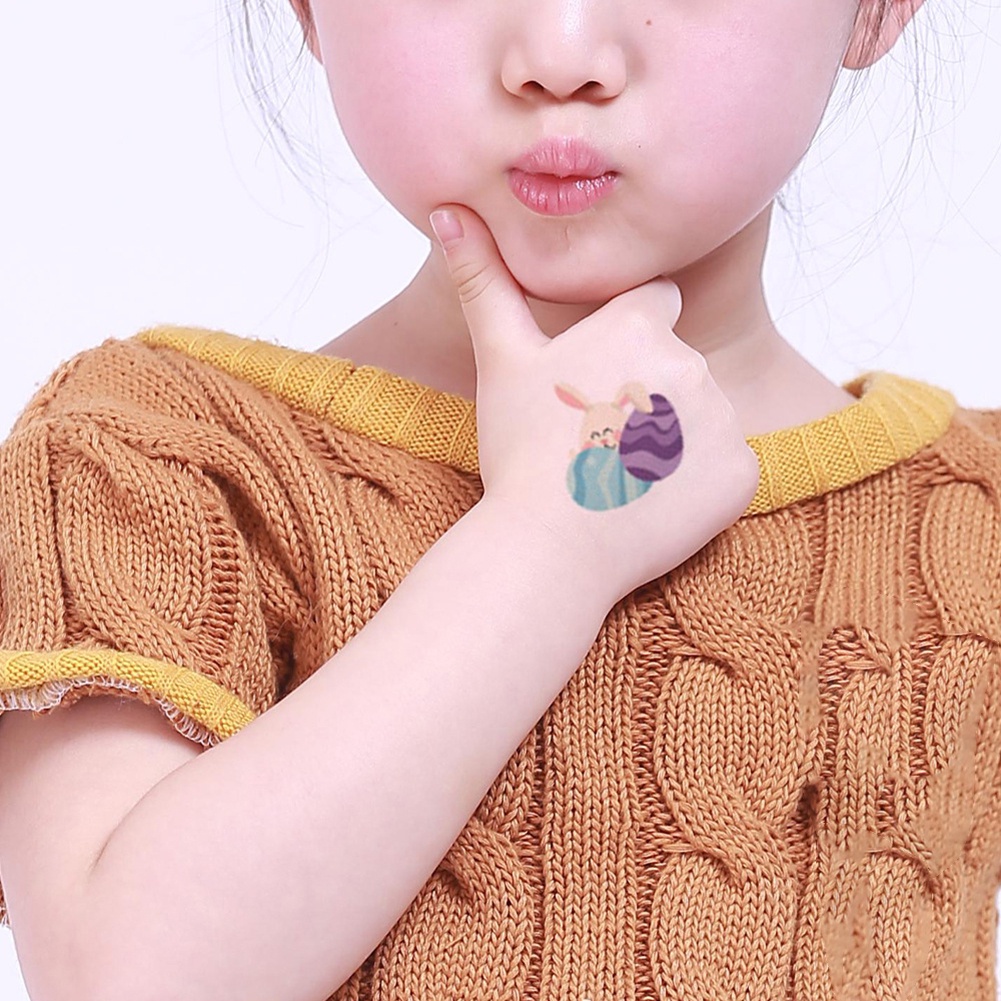 Bộ 10 Hình Xăm Dán Họa Tiết Động Vật Hoạt Hình Dễ Thương Cho Trẻ Em