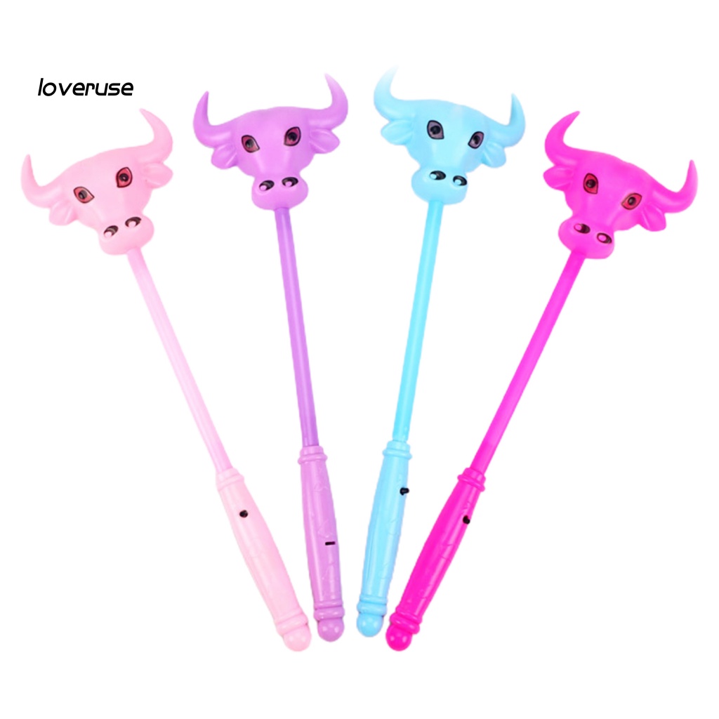 / Lo / Đồ Chơi Gậy Phát Sáng Hình Đầu Bò Hoạt Hình Cho Tiệc Giáng Sinh / Năm Mới /