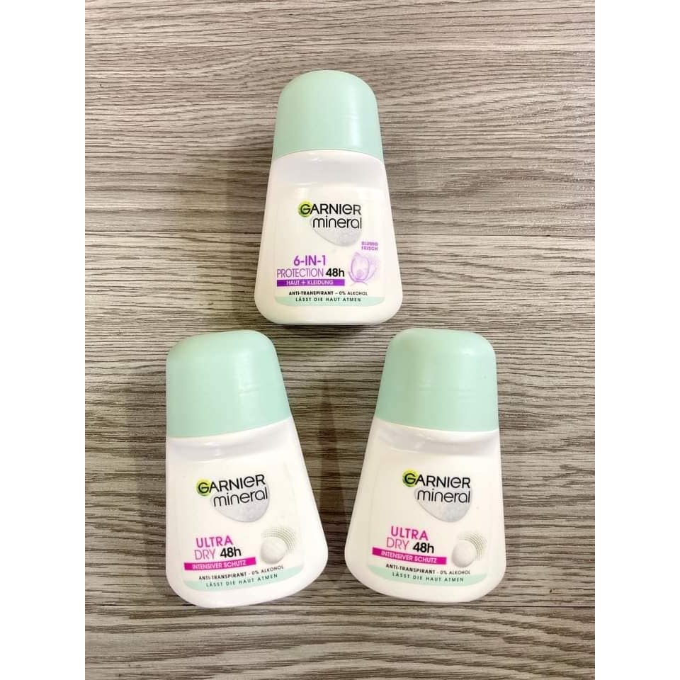 Lăn khử mùi Garnier Mineral Invisible 48h