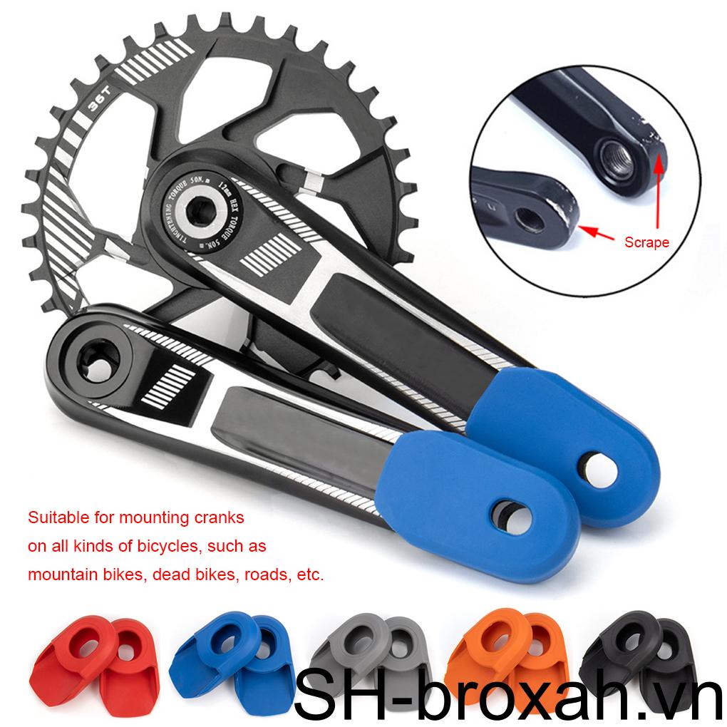 Bộ 2 Nắp Silicone Bảo Vệ Cánh Tay Quay Xe Đạp Tiện Dụng