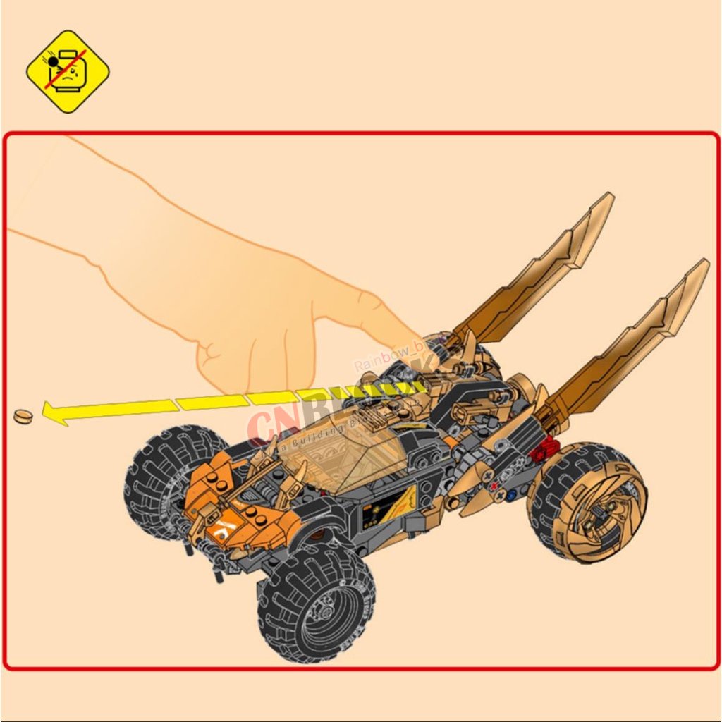 Mô Hình Nhân Vật Spinjitzu MOC Dragon Cruiser 71769