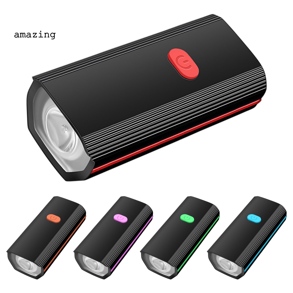 1 Bộ Đèn Pha Xe Đạp Leo Núi Sạc USB Độ Sáng Cao Tiện Dụng