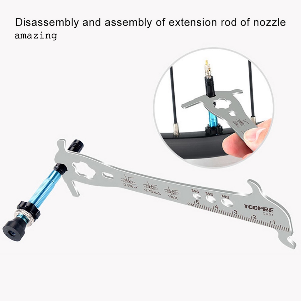 Thước Đo Dây Xích Xe Đạp Màu Sắc Bạc Tiện Dụng