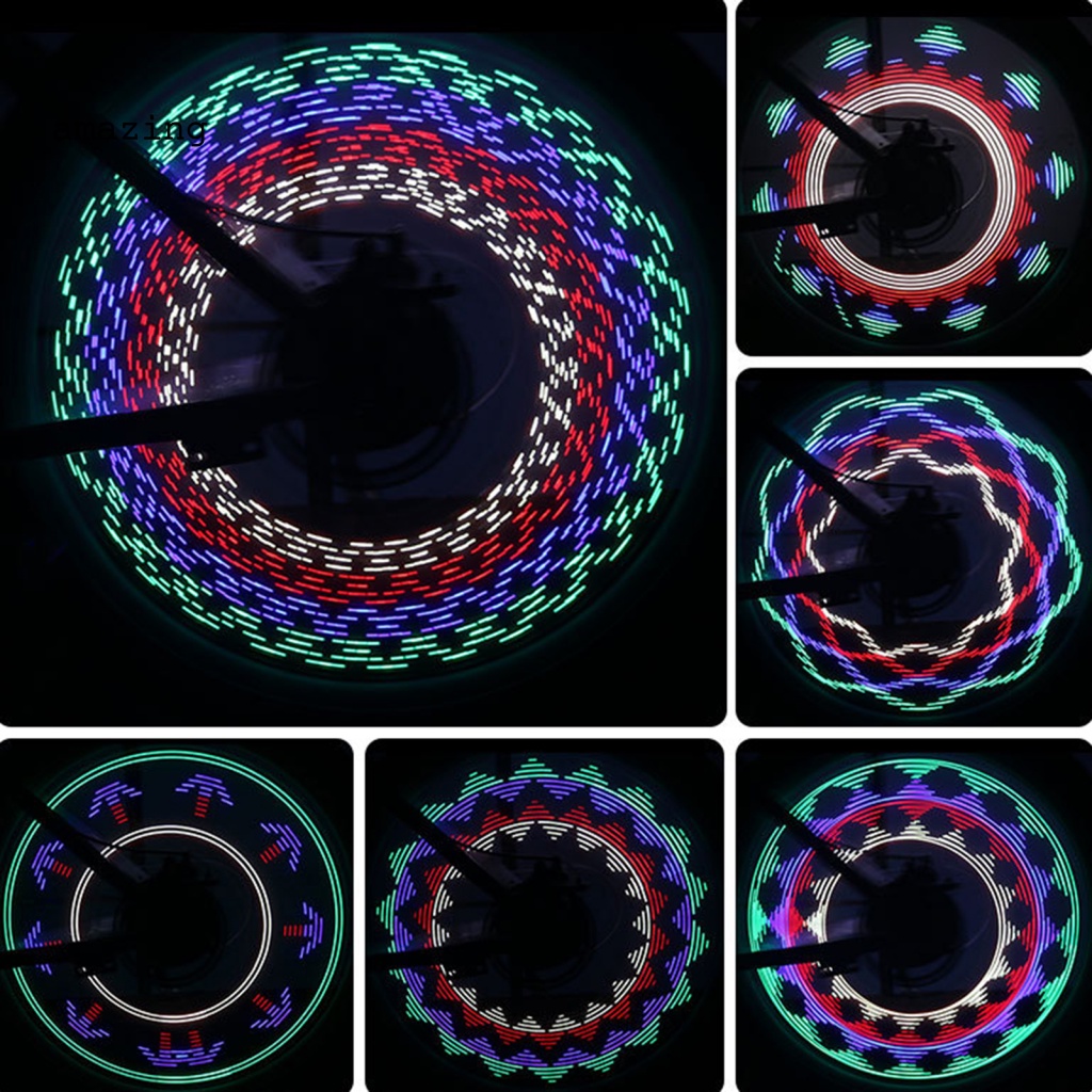 Đèn Gắn Bánh Xe Đạp Nhiều Màu Sắc Siêu Bền Tiện Dụng