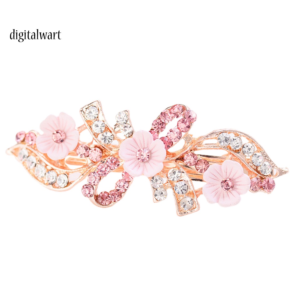 Kỹ Thuật Số| Kẹp Tóc Hình Nơ / Chim Công Đính Đá Lấp Lánh Thời Trang Cho Nữ