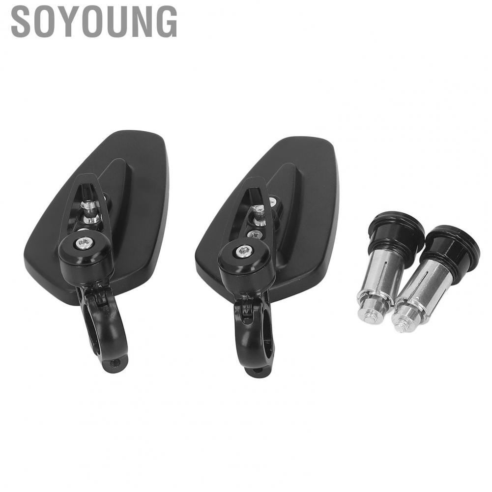 Soyoung Motorcycle Handlebar Mirrors  Long Durability Adjustable Viewing Angle Rear View Mirrors  for S1000XR S1000RR 2015-2019