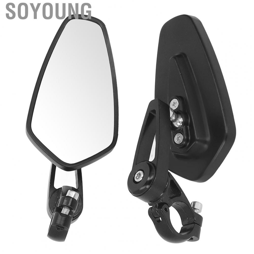 Soyoung Motorcycle Handlebar Mirrors  Long Durability Adjustable Viewing Angle Rear View Mirrors  for S1000XR S1000RR 2015-2019