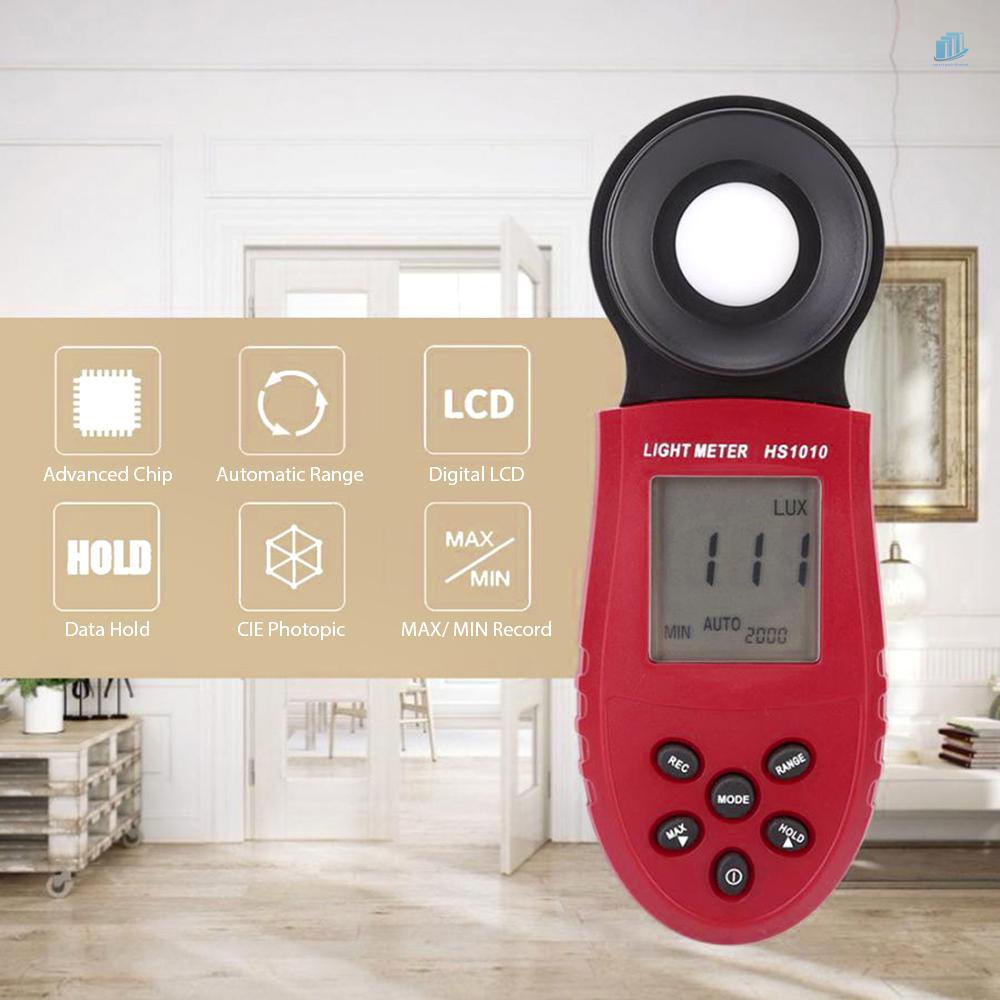 Đồng Hồ Đo Ánh Sáng Kỹ Thuật Số smartwatchinone LCD 200,000 Lux Cầm Tay Tiện Dụng Cho Phòng Thí Nghiệm / Công Nghiệp