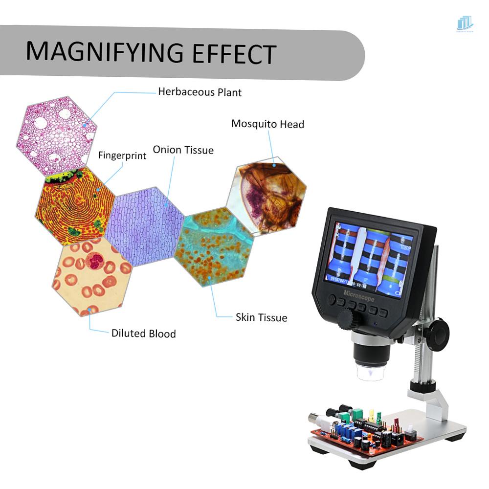 Kính Hiển Vi Điện Tử Màn Hình LCD 600X 4.3-inch 3.6MP Kỹ Thuật Số Hỗ Trợ Bảo Trì QC / Bộ Sưu Tập Công Nghiệp / Kiểm Tra Met