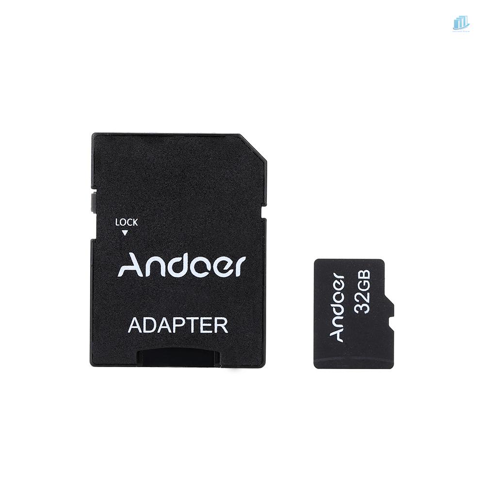 ANDOER Thẻ Nhớ TF 10 Dung Lượng 32GB Cho MáY ẢNh / Xe Hơi