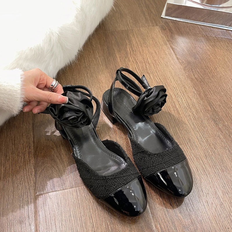Giày nữ thời trang 4cm đế dày 2023 mẫu hoa mới thoải mái đế mềm chống trượt chống mài mòn