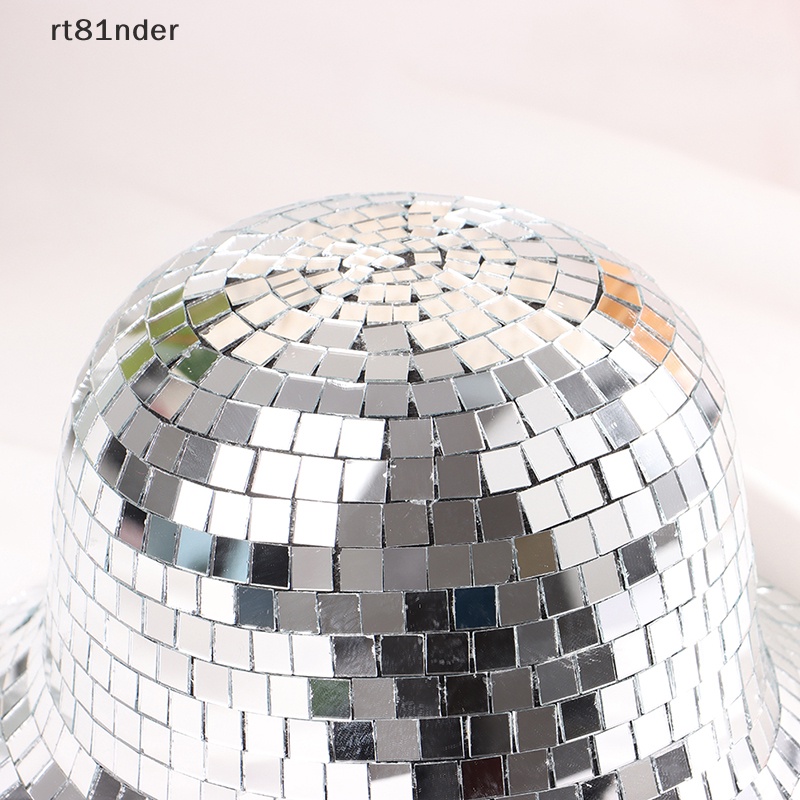 Rt 1 Mũ Cao Bồi Đính Bóng Disco Có Kính Gương Trang Sức Cho Nữ n