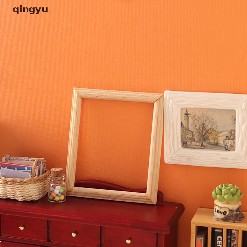 Qingyu 1 Khung Ảnh Mini Hình Chữ Nhật Trang Trí Nhà Búp Bê