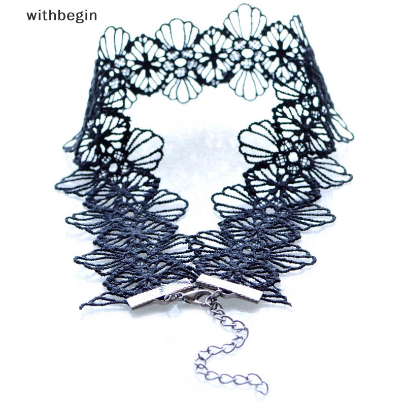 Vòng Cổ Choker Ren Màu Đen Phong Cách Cổ Điển