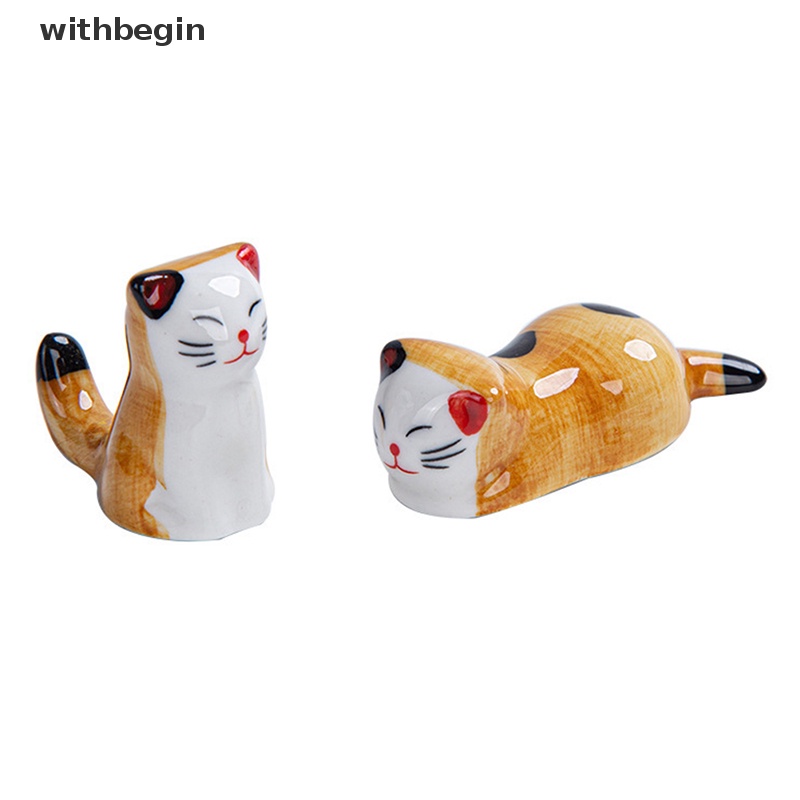 Giá Đỡ Muỗng Đũa Hình Mèo May Mắn Bằng Sứ Dễ Thương Trang Trí Nhà Bếp