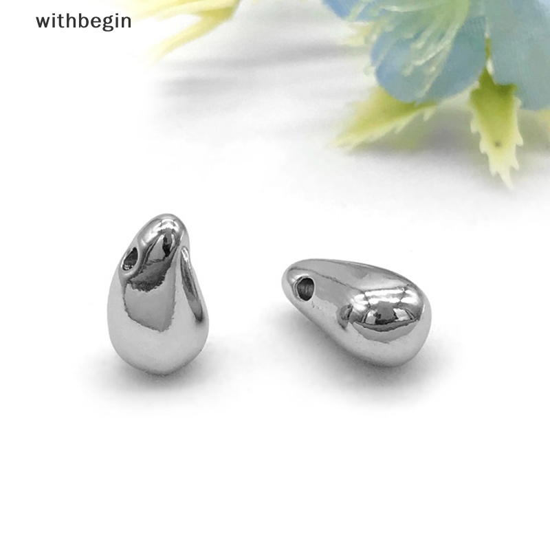 Mặt Vòng cổ / Bông Tai Hình Giọt Nước Bằng Thép Không Gỉ DIY