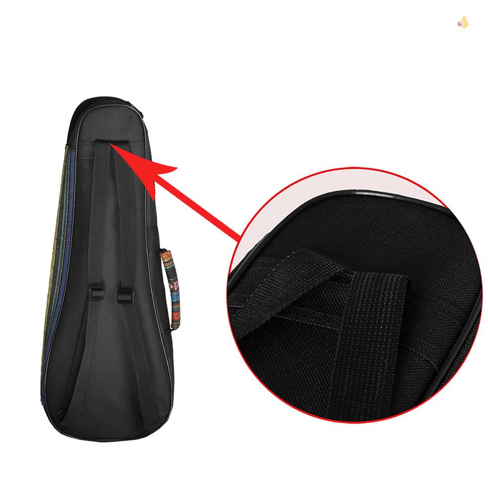 Túi Đựng Đàn Ukulele 21 &quot;Soprano / Uke Bằng Cotton Dày Dặn Siêu Bền In Họa Tiết Thổ Cẩm Kèm Dây Đeo Vai Tùy Chỉnh Tiện Dụng