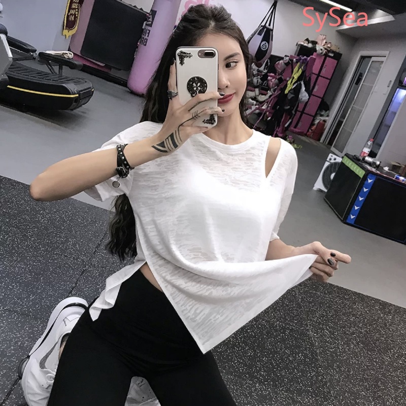 Áo Thun Thể Thao Tay Ngắn Dáng Rộng Plus Size Cho Nữ