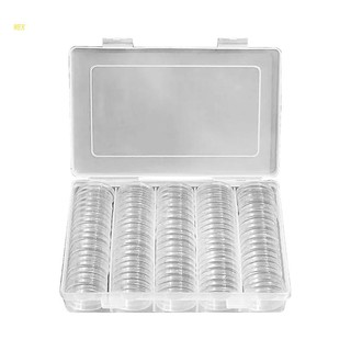 100 hộp đựng tiền xu sưu tầm 25mm