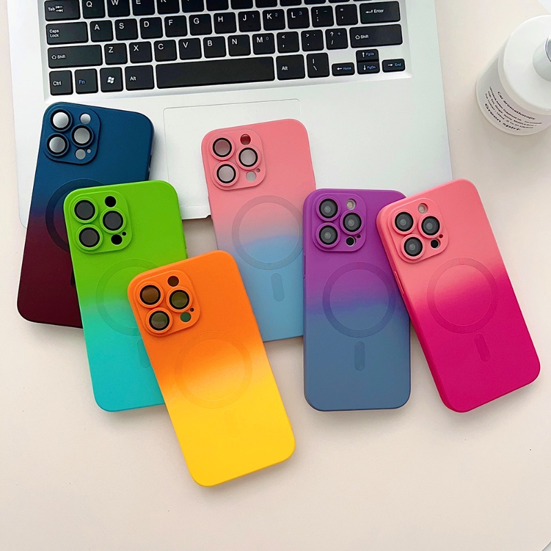 Ốp Lưng Màu Gradient Cho iPhone 14 13 12 11 Pro Max 14 Plus