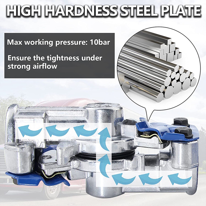 Đa năng Gladhand Khẩn cấp &amp; Dịch vụ Phanh ống khí Kết nối khớp nối Bộ phận tay vui mừng cho xe tải bán tải rơ moóc RV