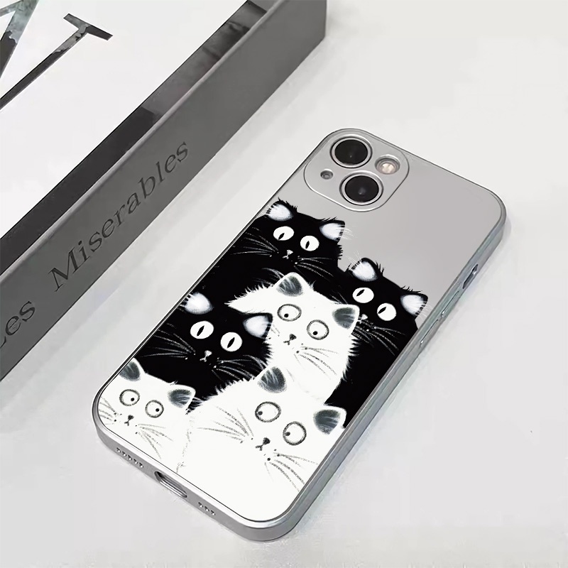 Ốp Điện Thoại TPU Silicon Mềm Trong Suốt Mạ Điện Chống Sốc Cho IPhone 14 12 13 11 Pro XS Max XR X 8 7 Plus 6 6s
