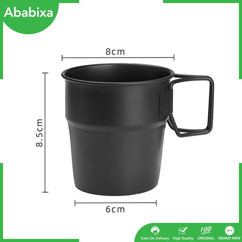 Cốc Uống Nước 300ml Bằng Thép Không Gỉ Có Thể Xếp Chồng Lên Nhau Tiện Dụng Mang Theo Du Lịch Cắm Trại