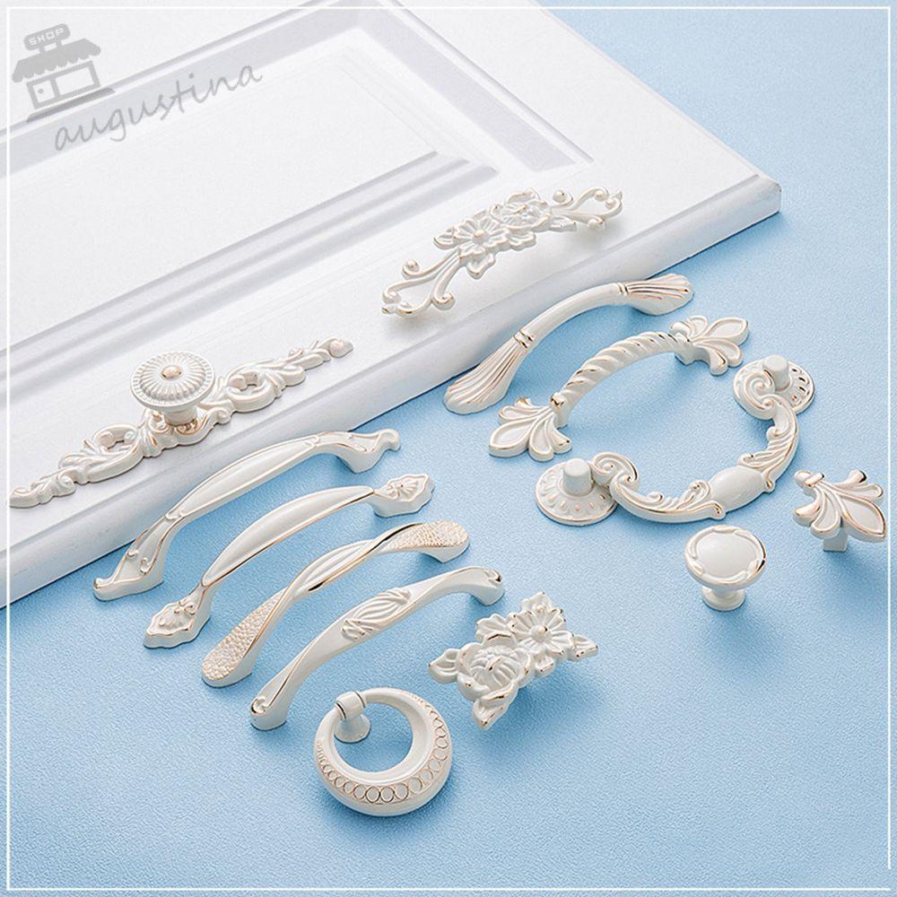 Augustina Tay Nắm Cửa Tủ Nhà Bếp Màu Trắng Ngà Phong Cách Châu Âu