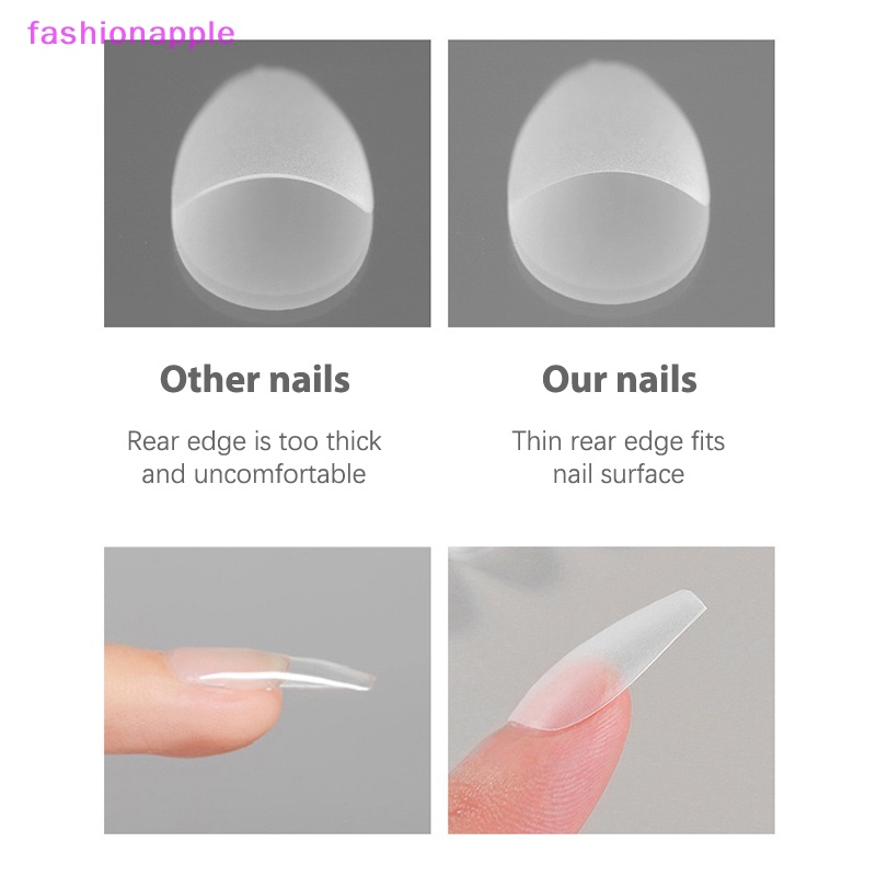 Bộ 100 Móng Tay Giả Đính Đá / Vuông / Che Phủ Toàn Diện