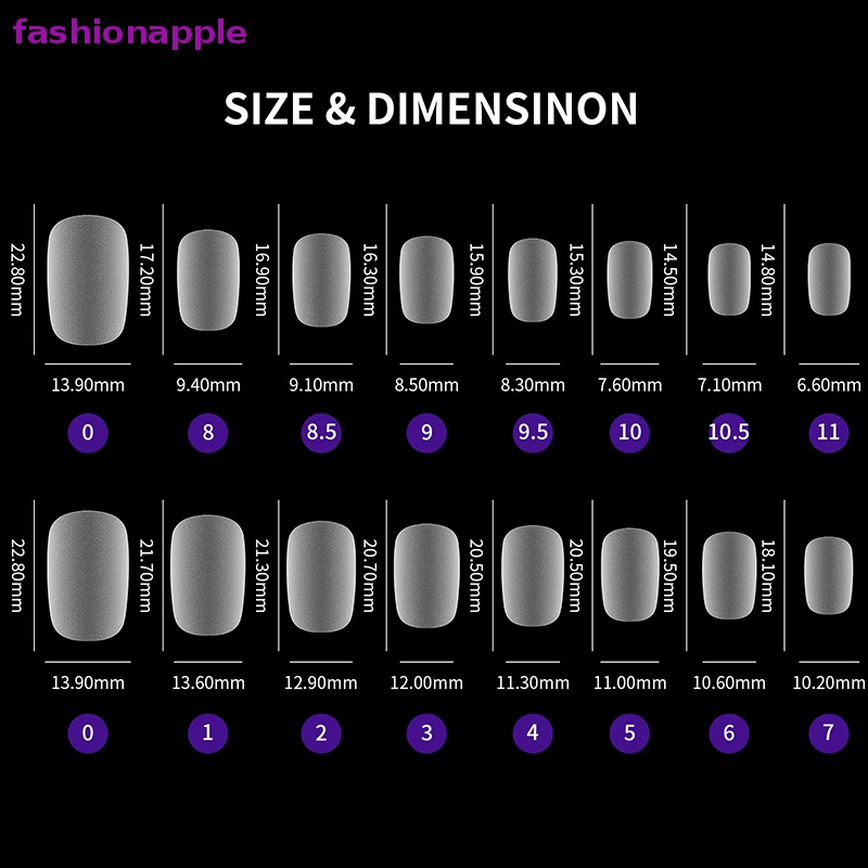Bộ 420 Móng Tay Giả Ngắn Che Phủ Toàn Diện Chất Lượng Cao