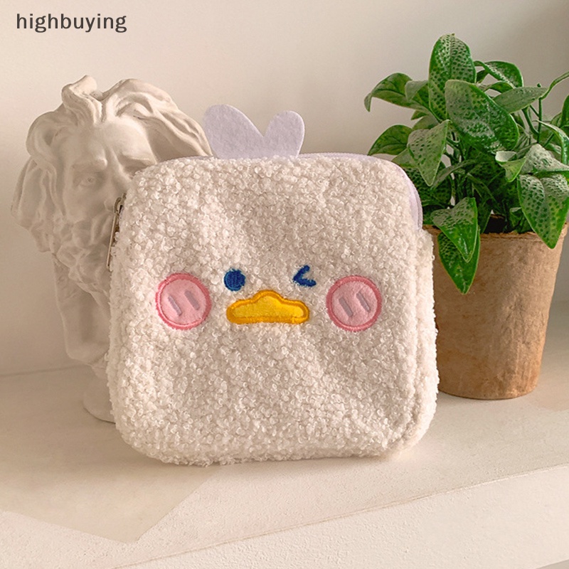 Túi Bông Vệ Sinh Tai Nghe Son Môi Chìa Khóa Dễ Thương