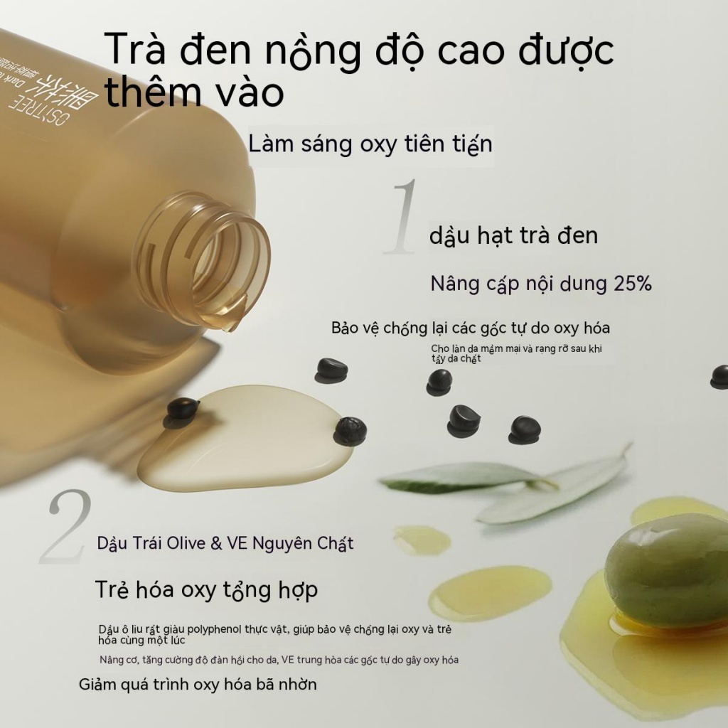 Nước Tẩy Trang OSITREE Chiết Xuất Trà Đen Làm Sạch Sâu Cho Da Nhạy Cảm Không Gây Kích Ứng