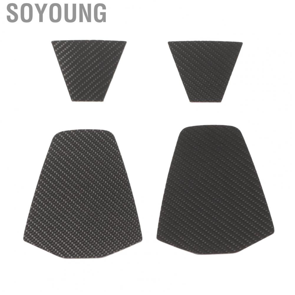 Soyoung Seat Headrest Panel  Carbon Fiber UTV Trim Decorative 4Pcs Easy Installation Protective for RZR PRO XP 2021 Onwards